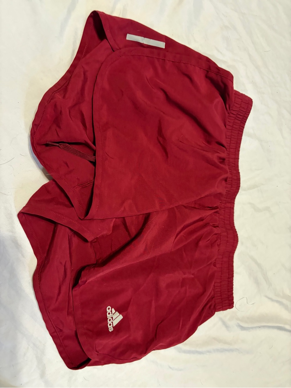 adidas Women's Red Athletic Shorts with Liner
